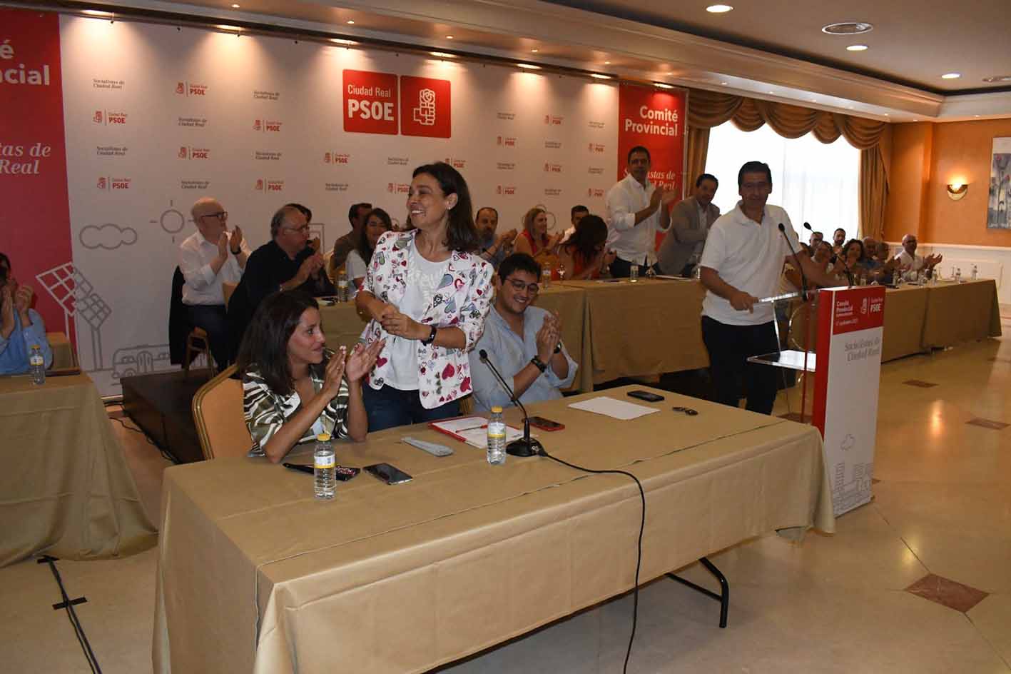 Pilar Zamora, en el momento de ser elegida candidata a la Alcaldía de Ciudad Real por el PSOE.