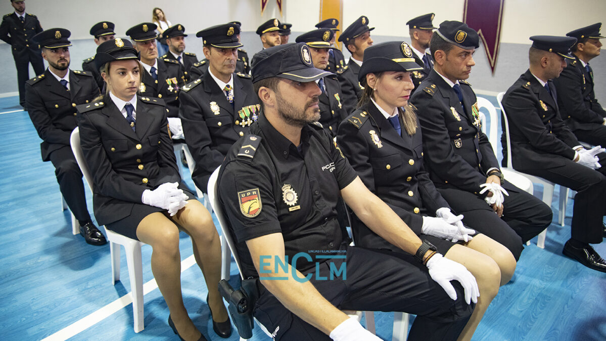 Un detalle del acto de la Policía Nacional.