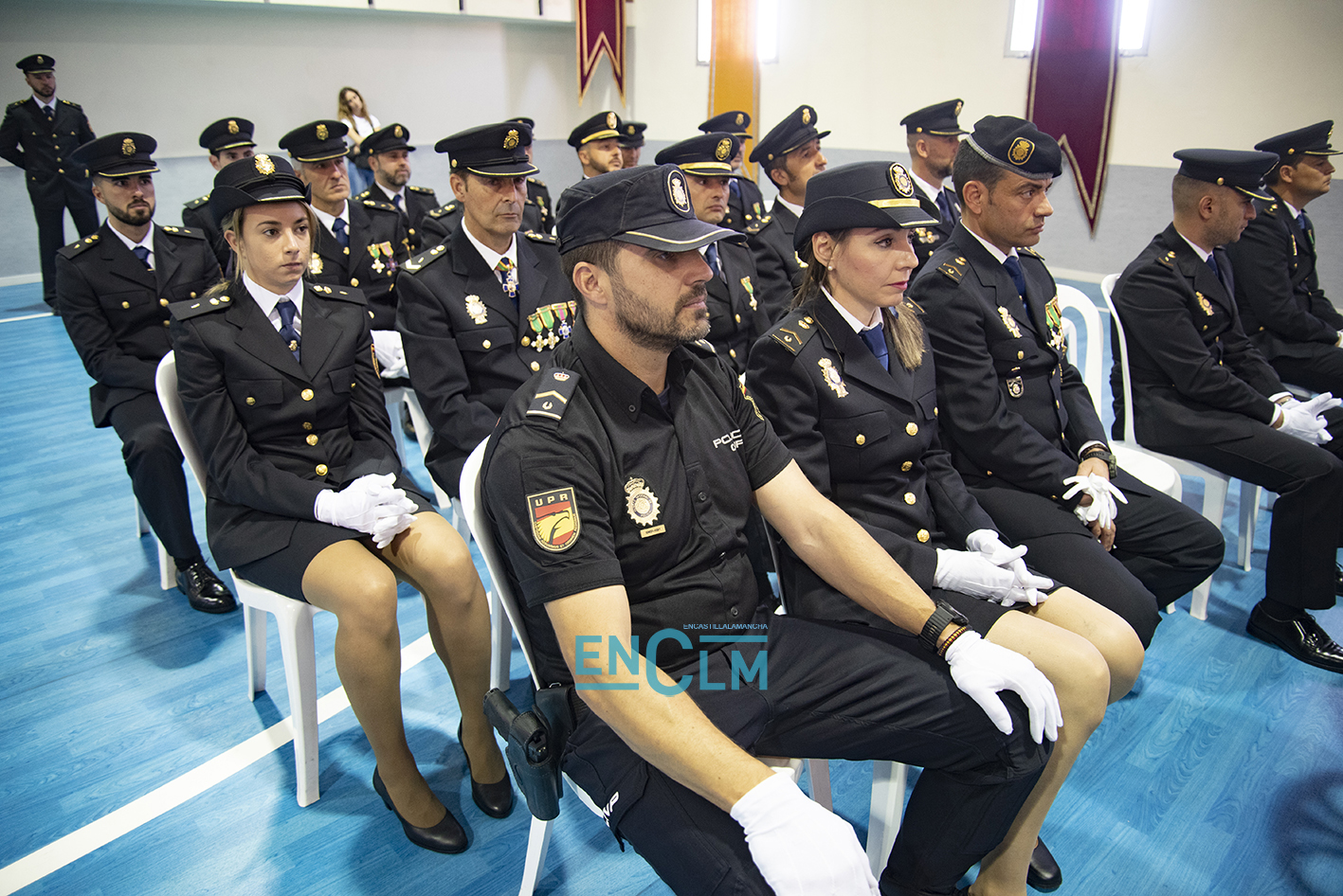 Un detalle del acto de la Policía Nacional.