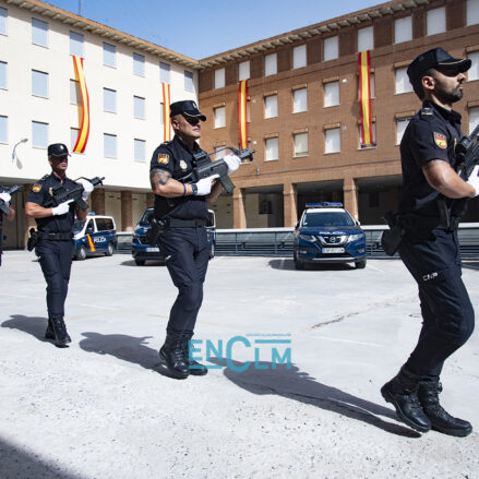 Imagen de archivo de agentes de la Policía Nacional en Toledo. Foto: Rebeca Arango.