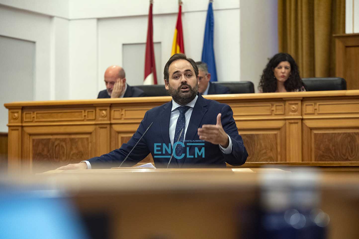 Paco Núñez, durante el Debate sobre el Estado de la Región. Foto: Rebeca Arango.