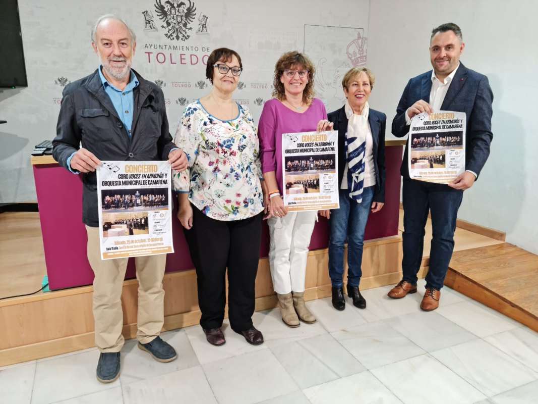 Presentación del concierto a favor de Afanion en Toledo.