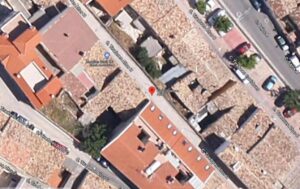 Calle donde explosionó una bombona en Cuenca. Imagen: Google Maps.