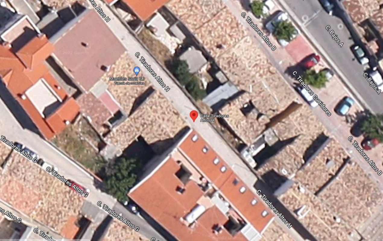 Calle donde explosionó una bombona en Cuenca. Imagen: Google Maps.