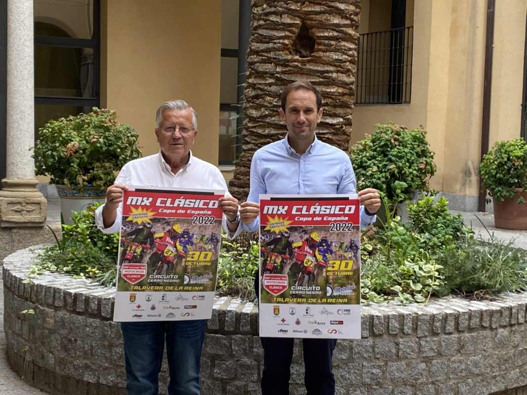 Jesús Bermúdez (izquierda) y Sergio Gutiérrez, presentando la última prueba de la Copa de España MX clásico.