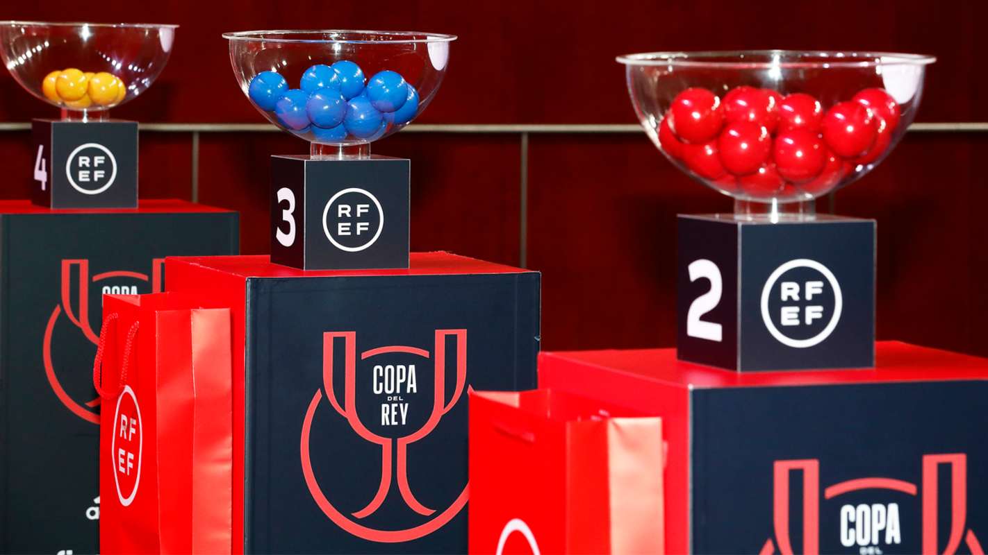 Detalle del sorteo de la Copa del Rey.