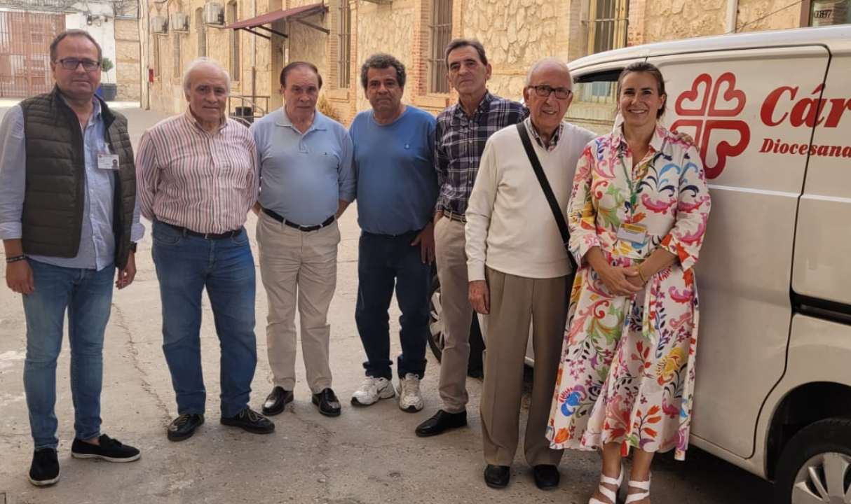 Acto de entrega del material solidario en el centro penitenciario Ocaña I.