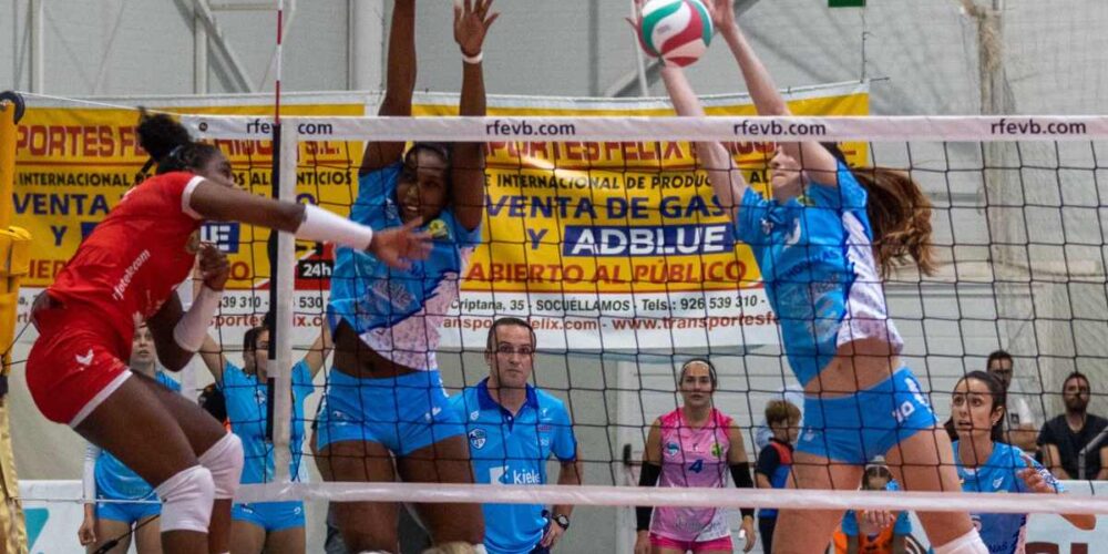 El Kiele Socuéllamos sigue imbatido en la máxima categoría del voleibol femenino español. Foto: Kiele Socuéllamos.