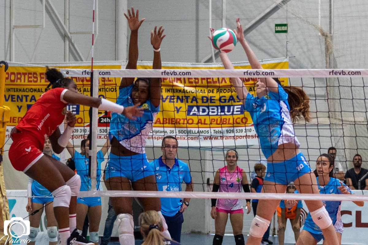 El Kiele Socuéllamos sigue imbatido en la máxima categoría del voleibol femenino español. Foto: Kiele Socuéllamos.