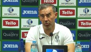 Manolo Alfaro cree que el equipo va a mejorar. (Foto de una rueda de prensa anterior).