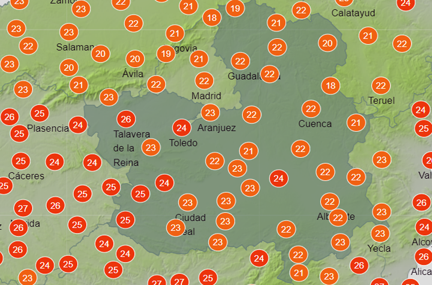 Más calor para empezar octubre en CLM