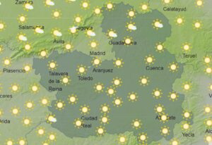 Mapa del tiempo en CLM, donde suben las temperaturas