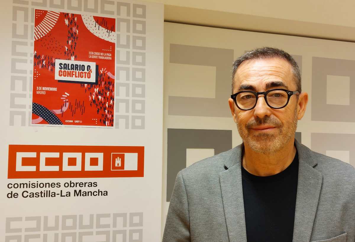 El secretario general de CCOO CLM, Paco de la Rosa.