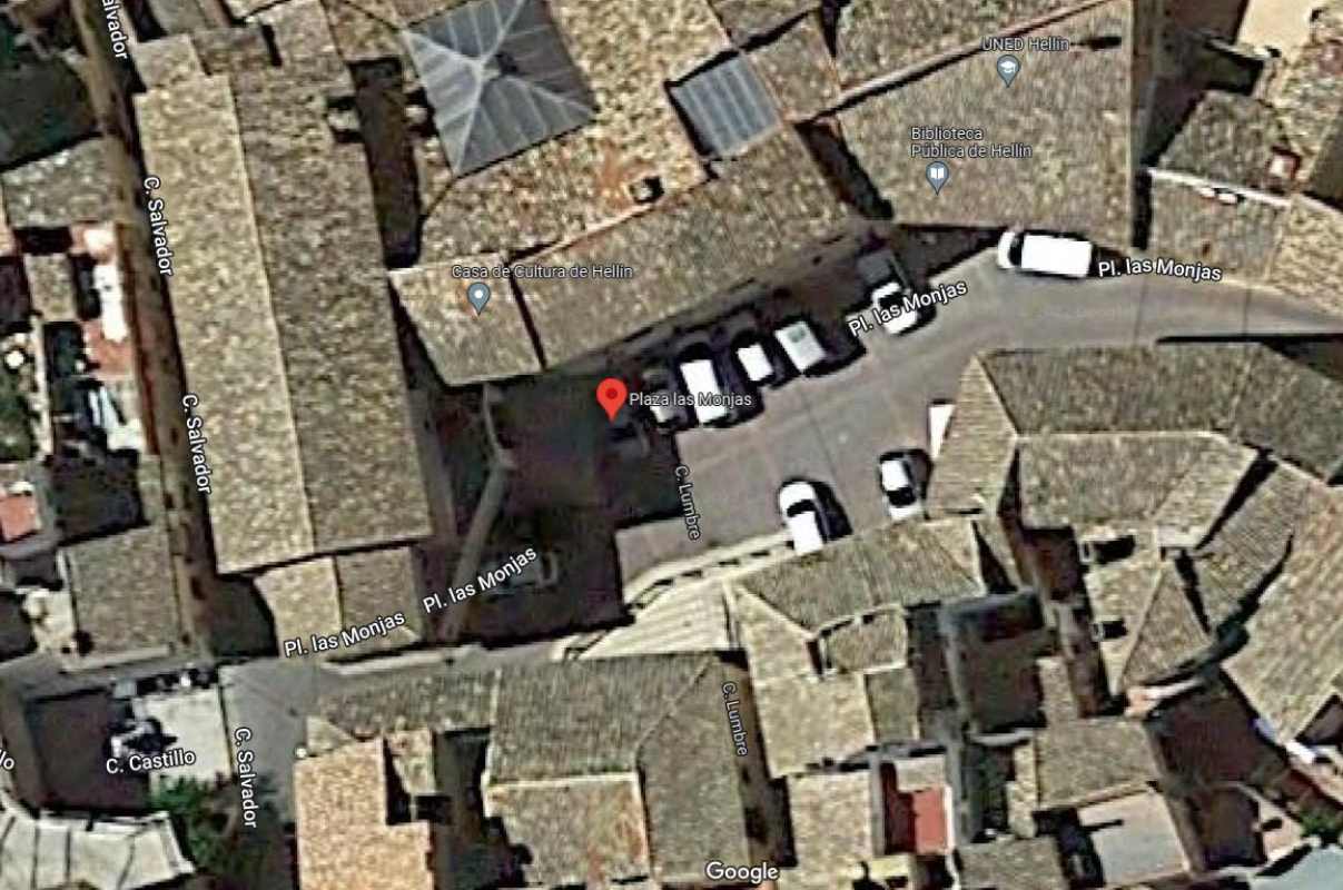 Grave pelea en la Plaza de las Monjas de Hellín. Imagen: Google Maps.