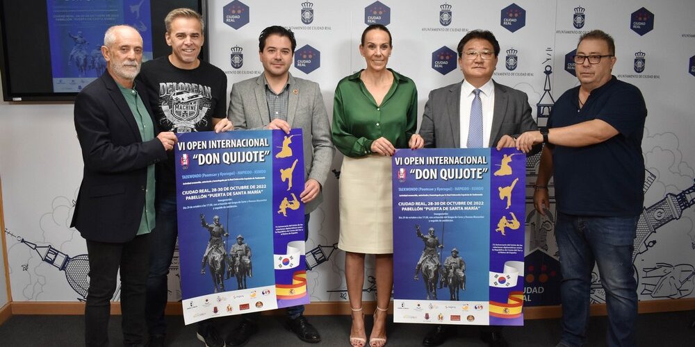 Presentación del Open Internacional Don Quijote de Ciudad Real de taekwondo.