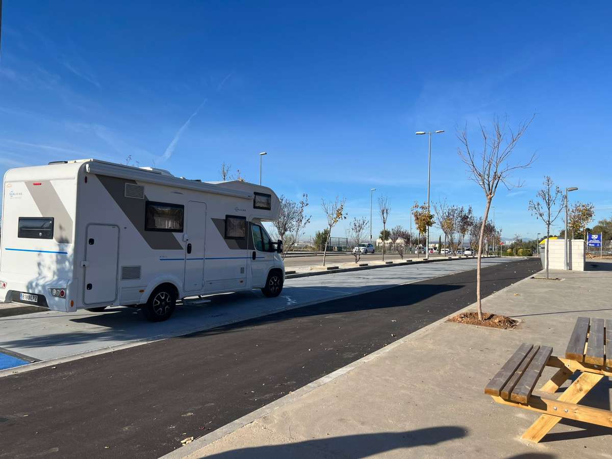 Nuevo área de autocaravanas en Guadalajara junto a la A-2 en la Avenida Mirador del Balconcillo