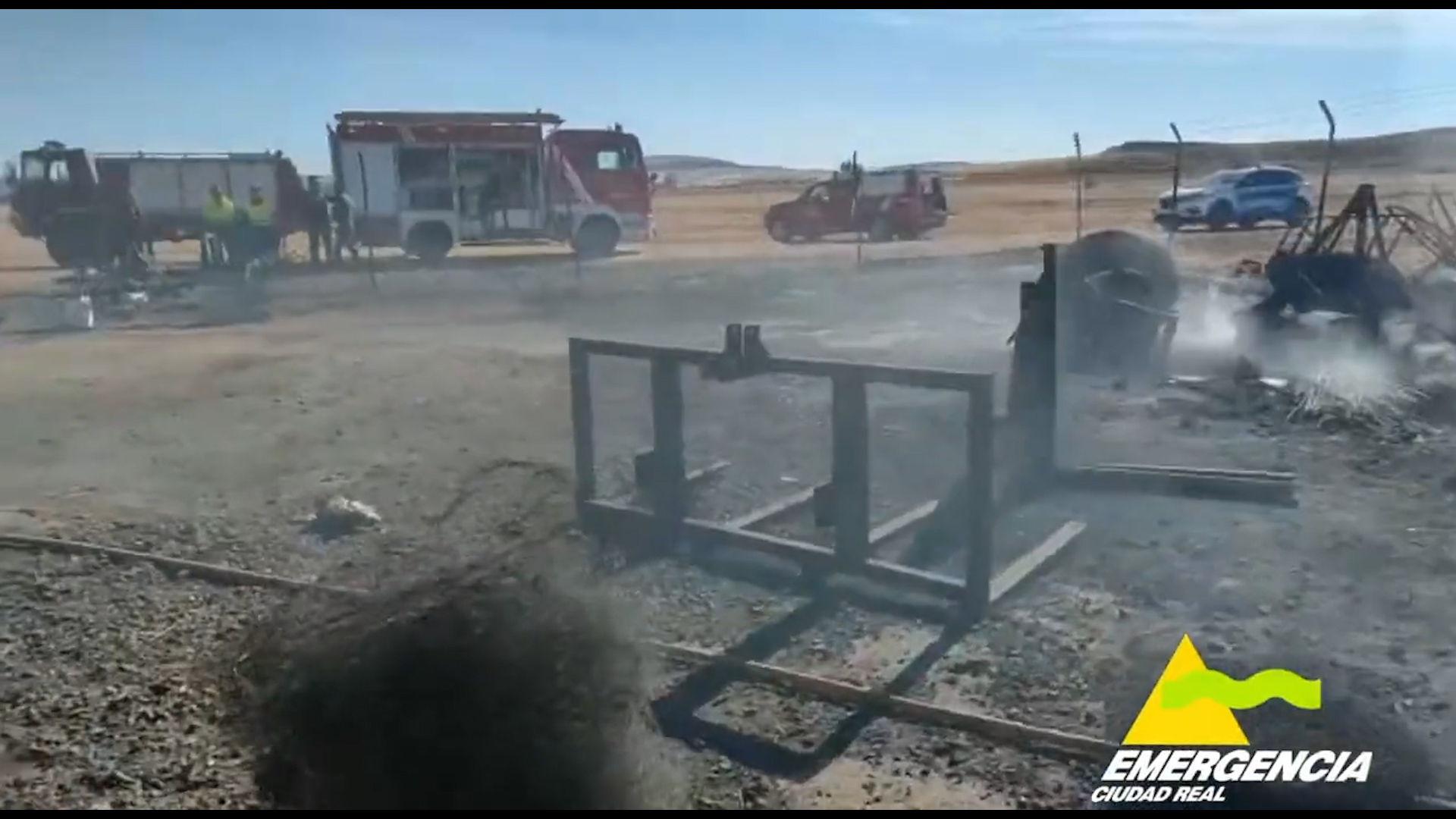 Extinción incendio cercano a Almagro