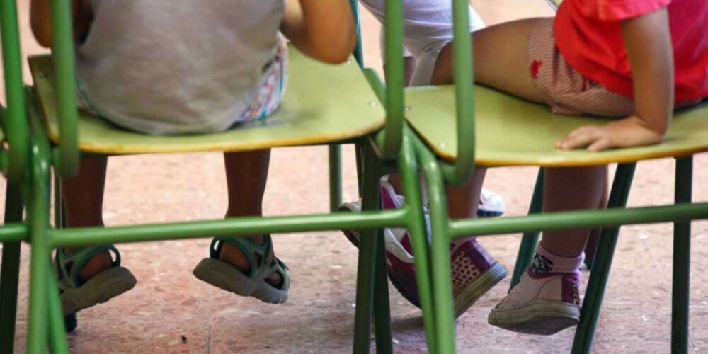 Foto de niños en un colegio (archivo).