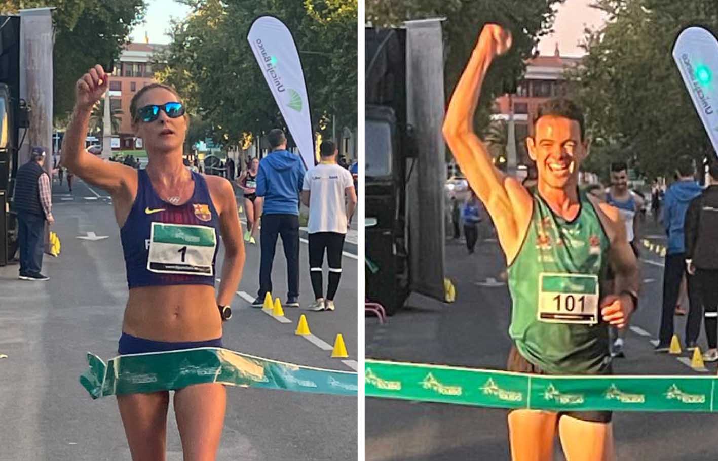 Raquel Carrera y Diego García Carrera, campeones de la marcha de la Espada Toledana.