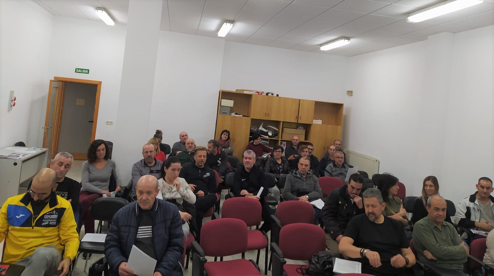 Imagen de la asamblea del calzado celebrada en Almansa (Albacete).