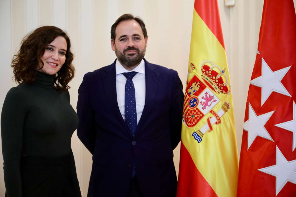 La presidenta de la Comunidad de Madrid, Isabel Díaz Ayuso, y el presidente del PP de CLM, Paco Núñez.