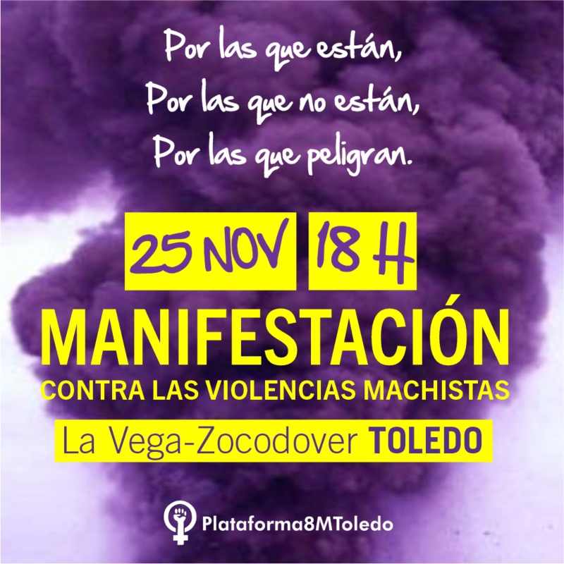 Cartel de la manifestación de este año convocada por la Plataforma 8M Toledo.