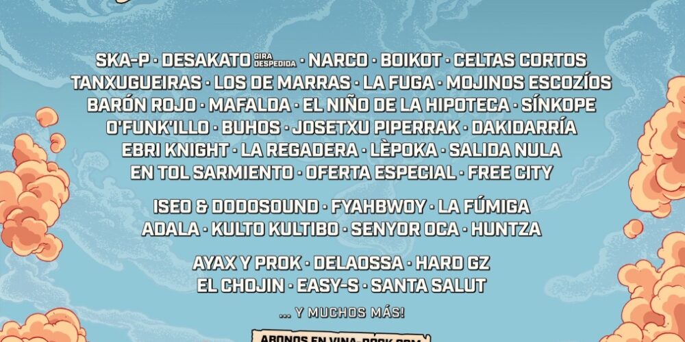 Primeras confirmaciones del cartel del Viña Rock 2023.