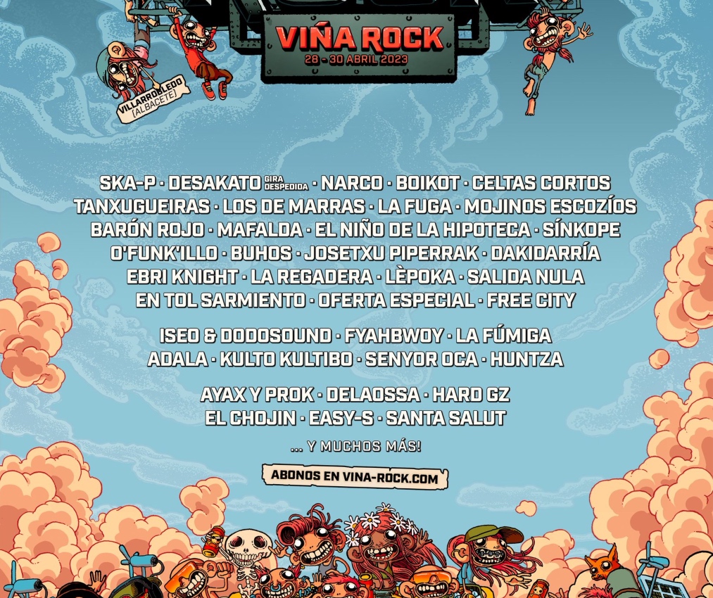 Primeras confirmaciones del cartel del Viña Rock 2023.