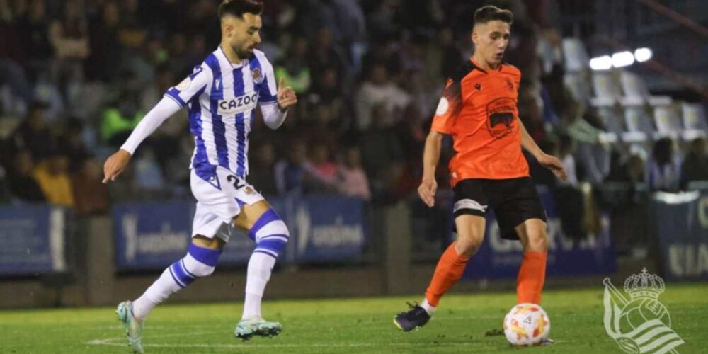 El Cazalegas solo fue superado en los últimos minutos por la Real. Foto: @realsociedad.