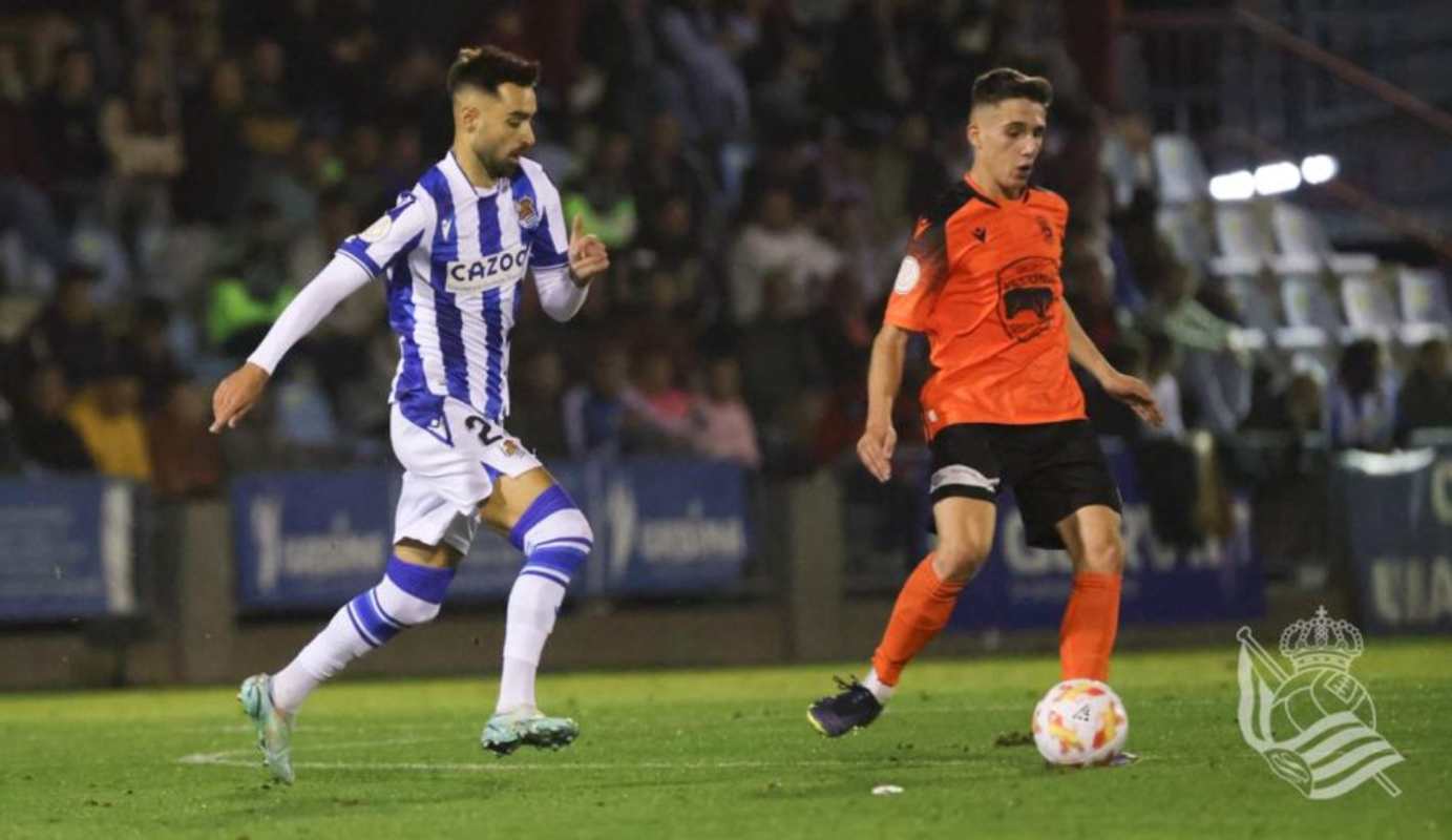 El Cazalegas solo fue superado en los últimos minutos por la Real. Foto: @realsociedad.