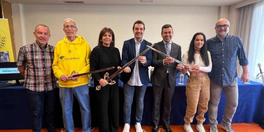 Protagonistas de la presentación del Cross Atlético y Marcha Espada Toledana.