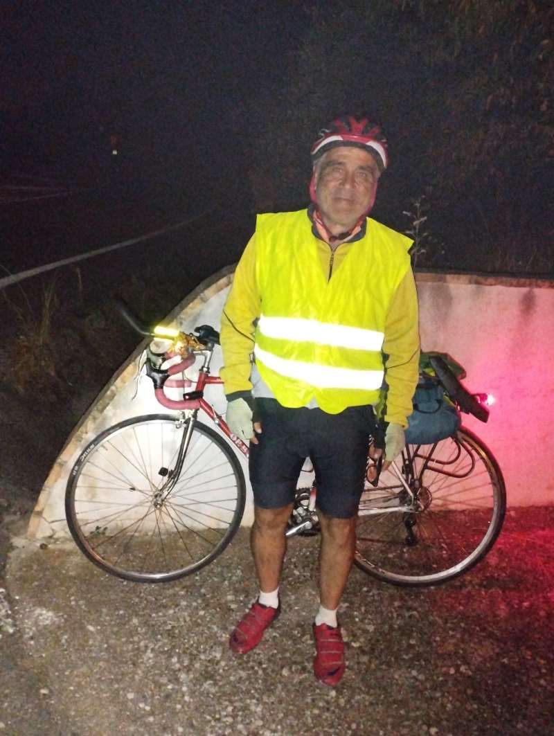 Juan Luis García casi se hizo 170 kilómetros a bordo de su bici.