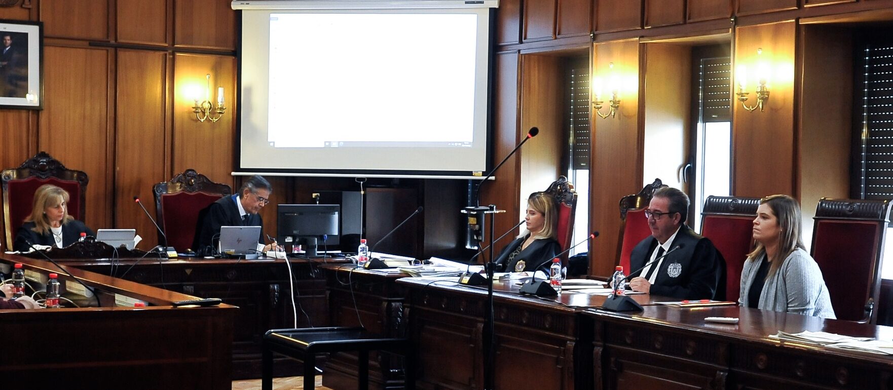 Segunda sesión del juicio contra la acusada de parricidio, en la Sección Segunda de la Audiencia Provincial de Albacete.