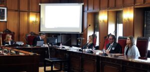 Segunda sesión del juicio contra la acusada de parricidio, en la Sección Segunda de la Audiencia Provincial de Albacete.