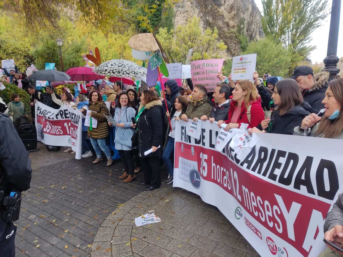 manifestacion-profesores-cuenca