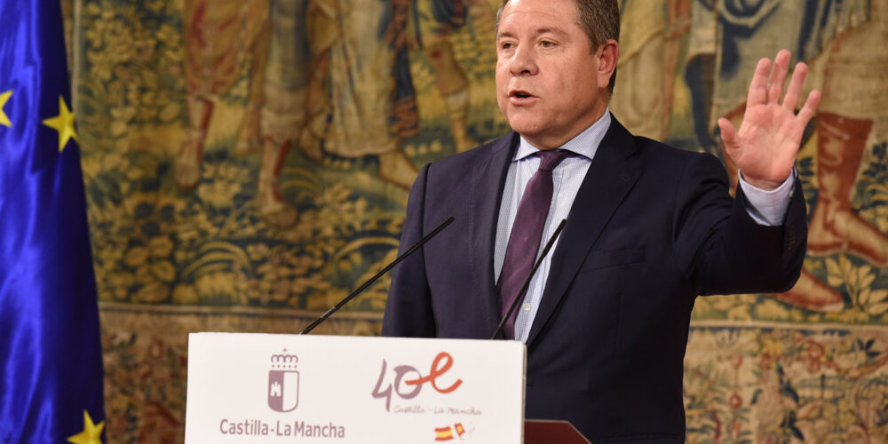 Emiliano-García Page, presidente de Castilla-La Mancha.