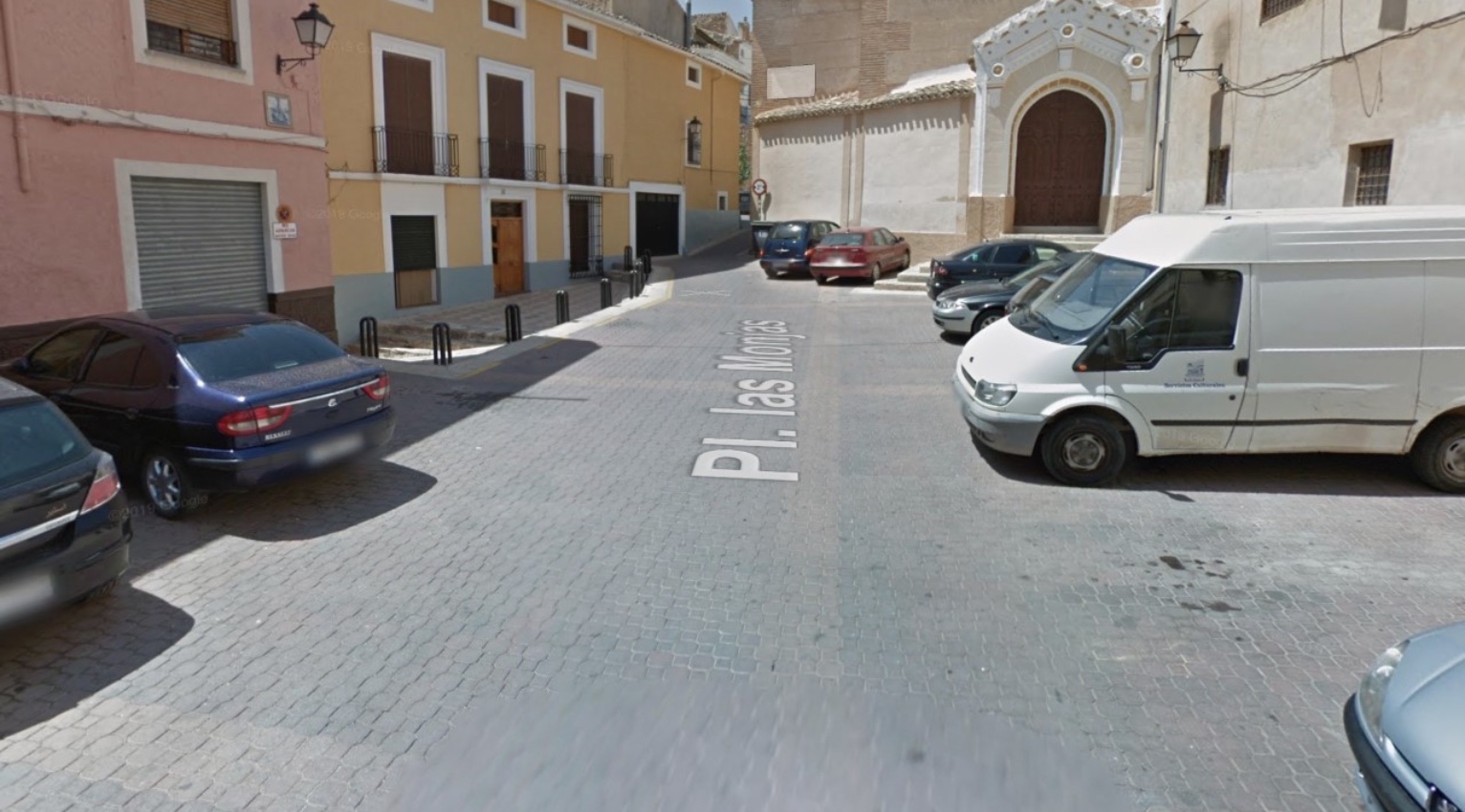 Imagen de Google Maps de la Plaza Las Monjas de Hellín, Albacete.