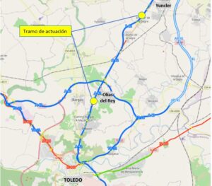Autovía A42 obras