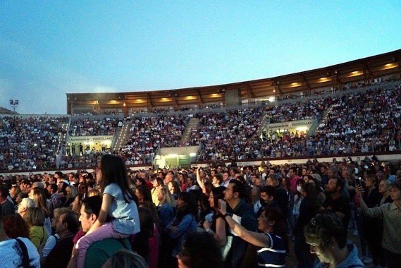 Concierto Dial con Sergio Dalma en la Plaza de Toros de Puertollano. Foto: Cadena SER CLM.