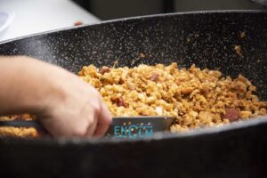 Imagen de archivo de unas migas. Foto: Rebeca Arango.