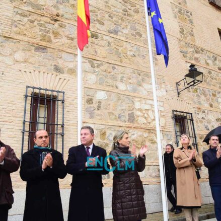 Acto conmemorativo en las Cortes de Castilla-La Mancha por el aniversario de la aprobación de la Constitución Española. Foto: Rebeca Arango.