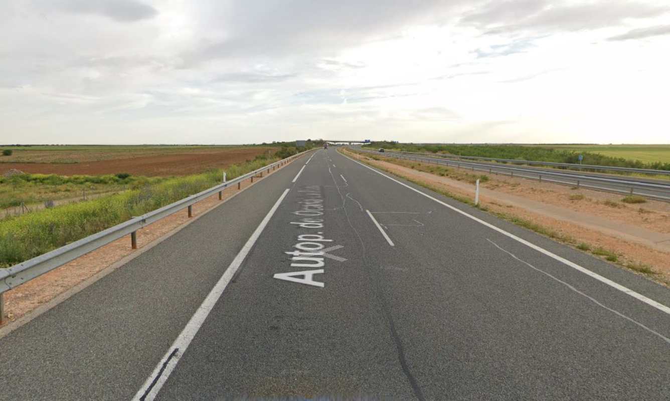 Localizaron al conductor en el kilómetro 139 de la AP-36 en Casas de Haro (Cuenca). Foto: Google Maps.