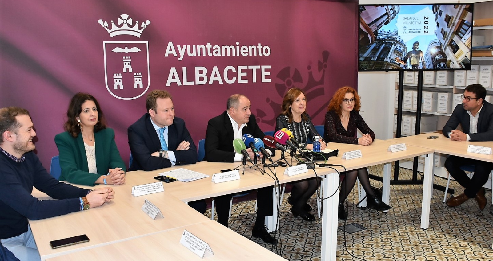 El Equipo de Gobierno del Ayuntamiento de Albacete ofrece un balance del año 2022.