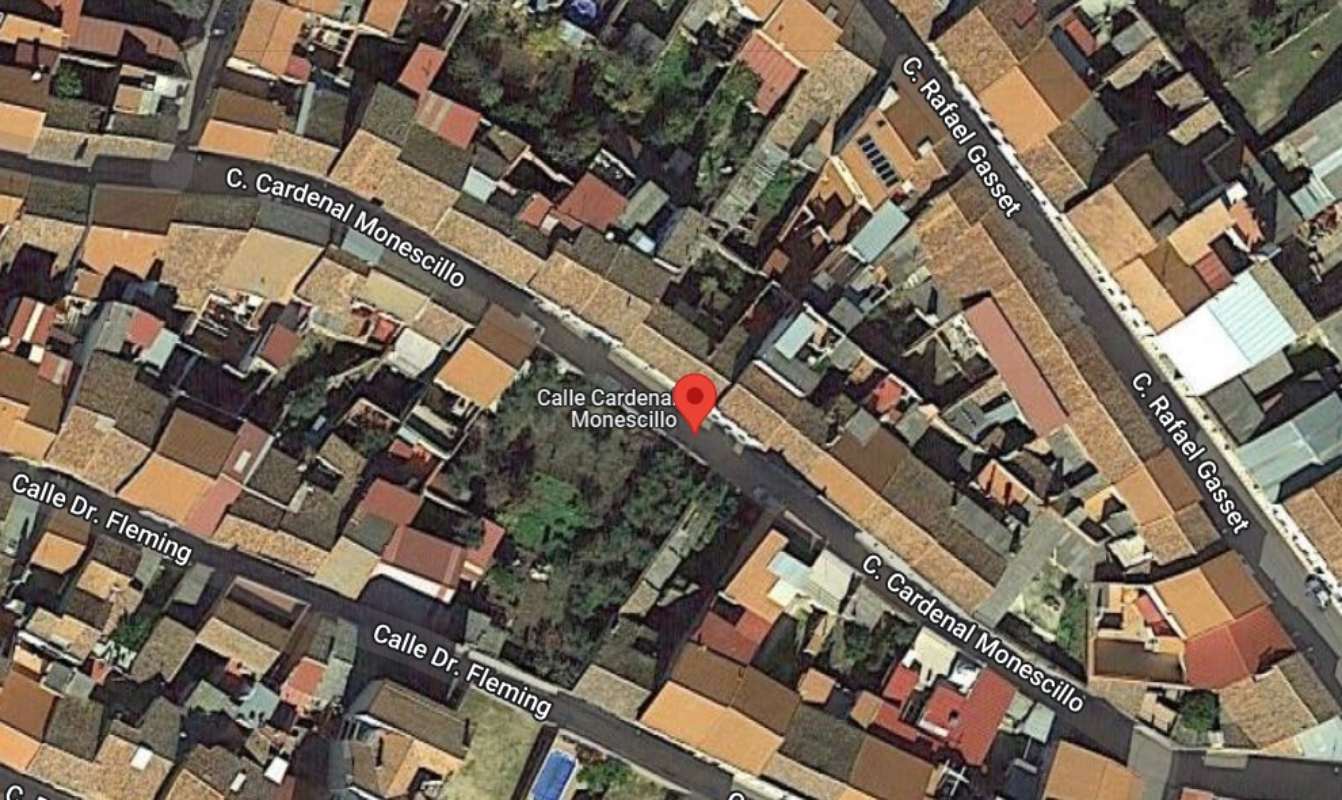 Accidente doméstico mortal en Chillón, en la calle Cardenal Monescillo. Imagen: Google Maps.