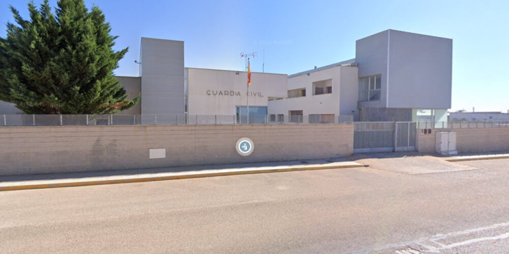 Cuartel de la Guardia Civil en Quintanar del Rey, en la provincia de Cuenca. Foto: Google Maps.