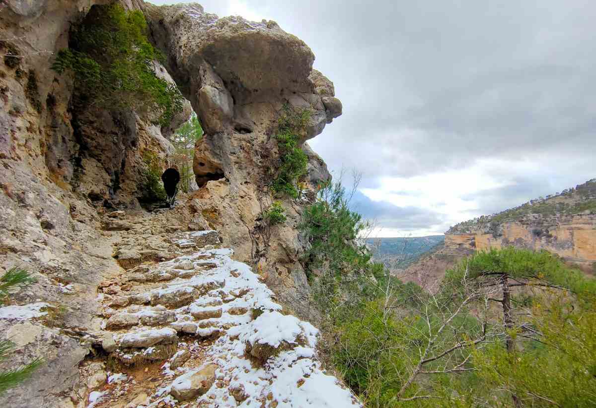 Imagen de archivo de nieve en la Serranía de Cuenca.