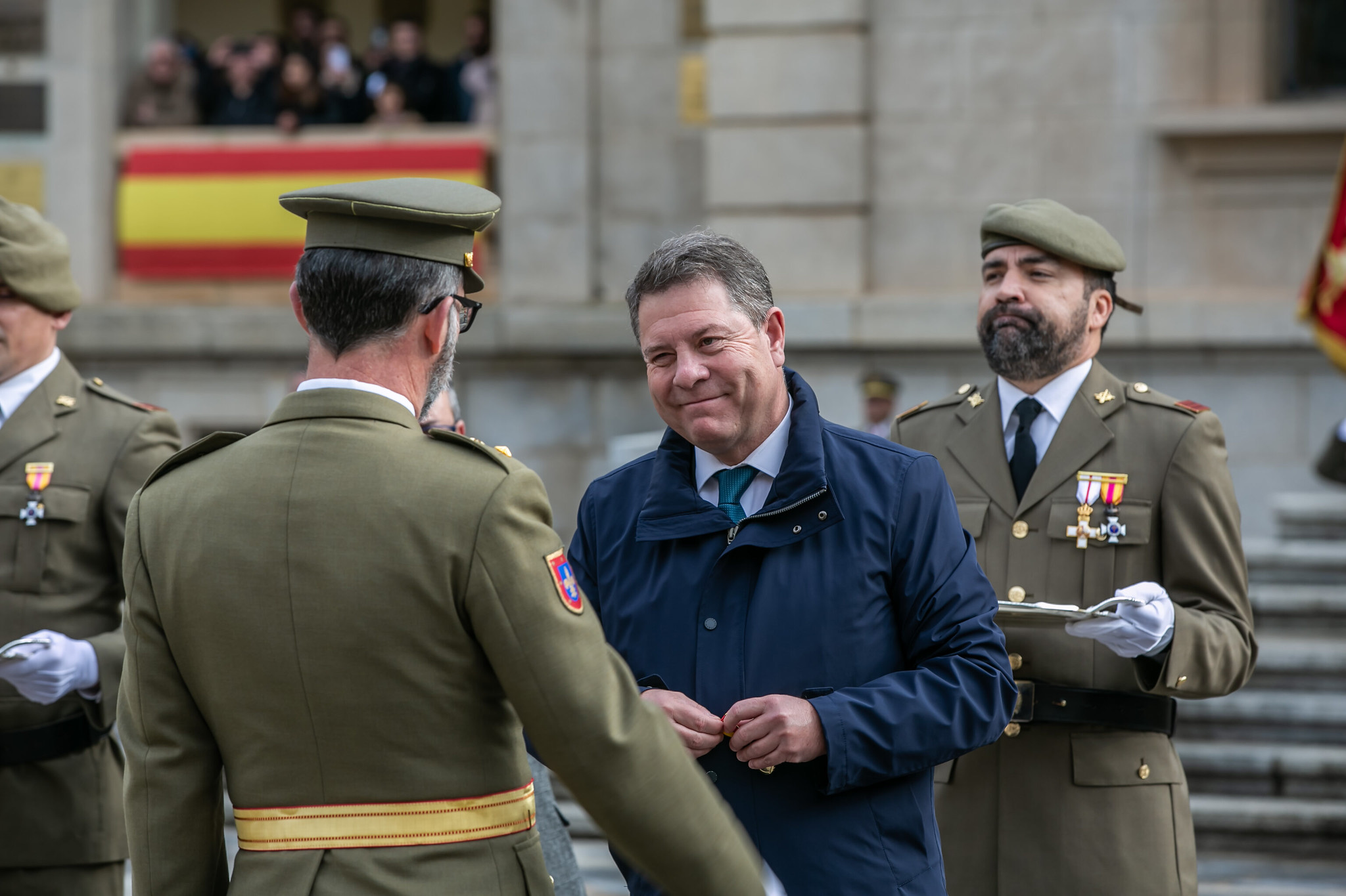 Page, durante el acto de la patrona de la Infantería en la Academia.