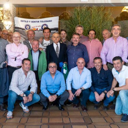 Moría en 2022 Paulino Lorenzo (en el centro), un histórico del fútbol toledano y del CD Toledo.