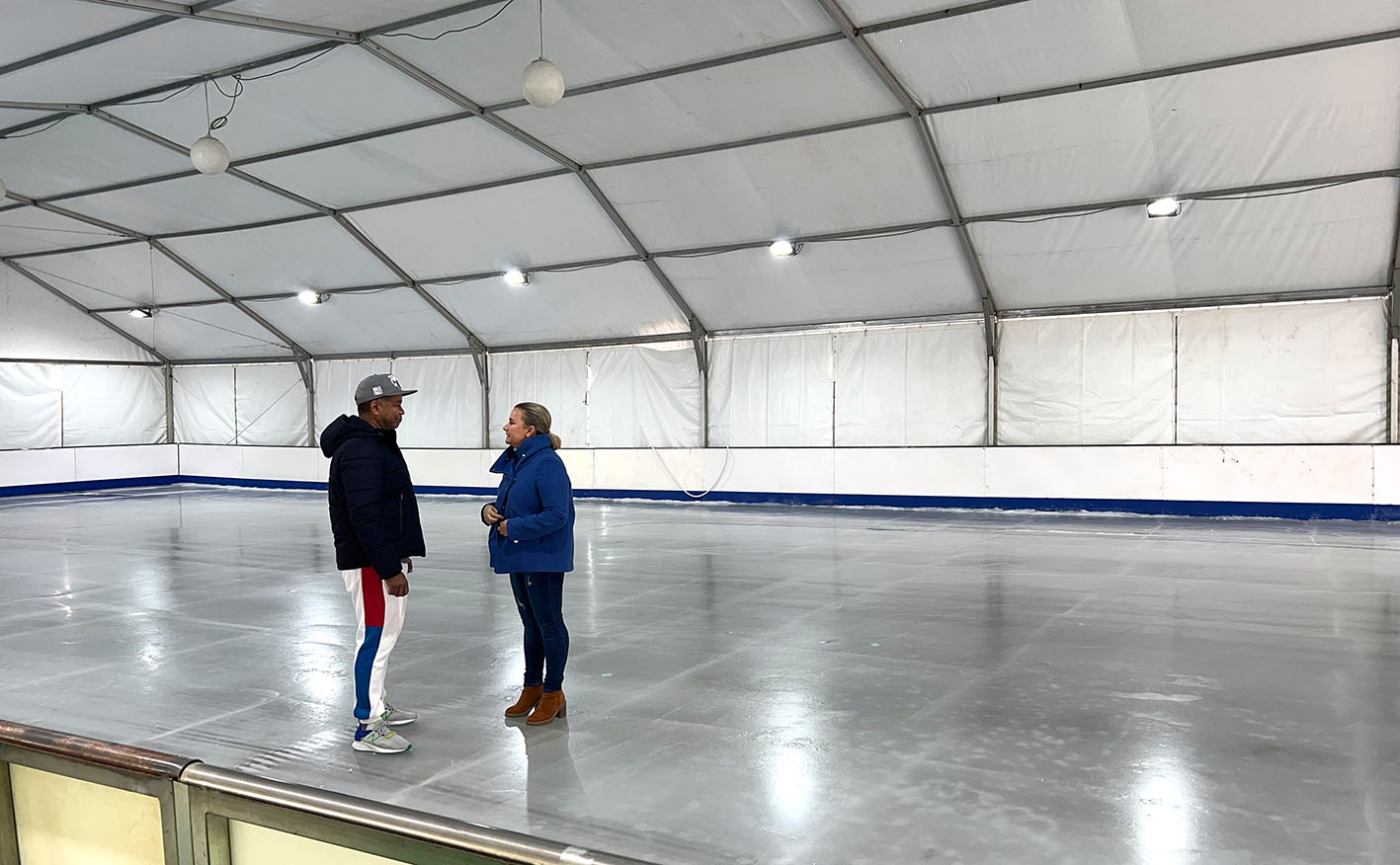 Pista de hielo en Sisebuto, en Toledo.