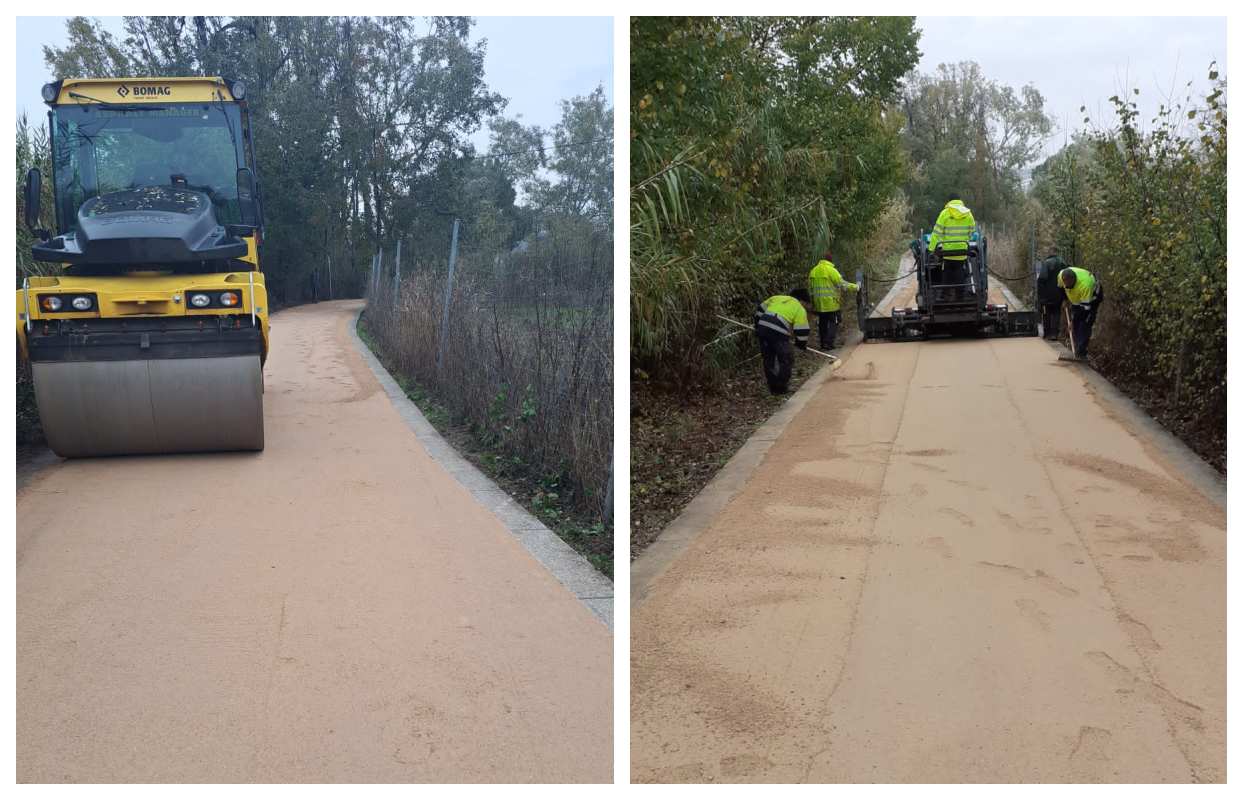 Obras en la senda ecológica de Toledo.